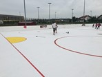 Farbanje terena i prvi trenig na svježoj boji